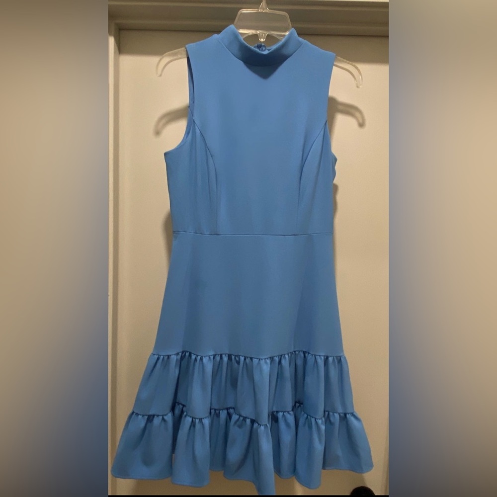 Eliza J Blue Sleeveless Mini Dress